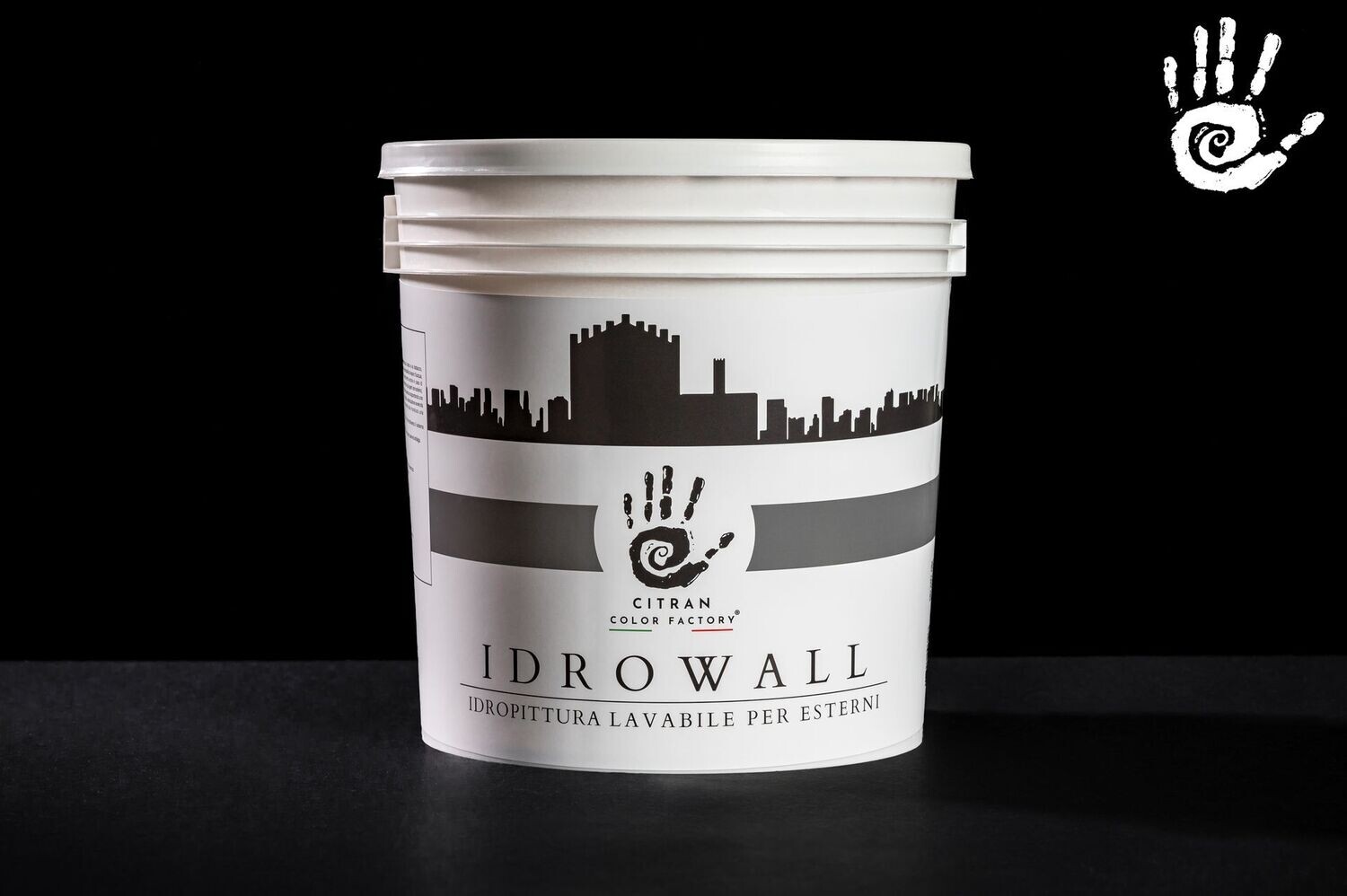 IDROWALL QSA - PITTURA LAVABILE PER ESTERNO AL QUARZO E ANTIALGA
