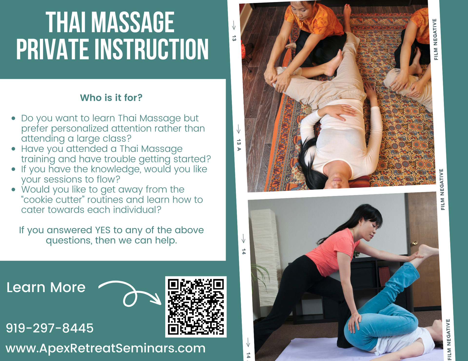 Thai Massage Private Instruction