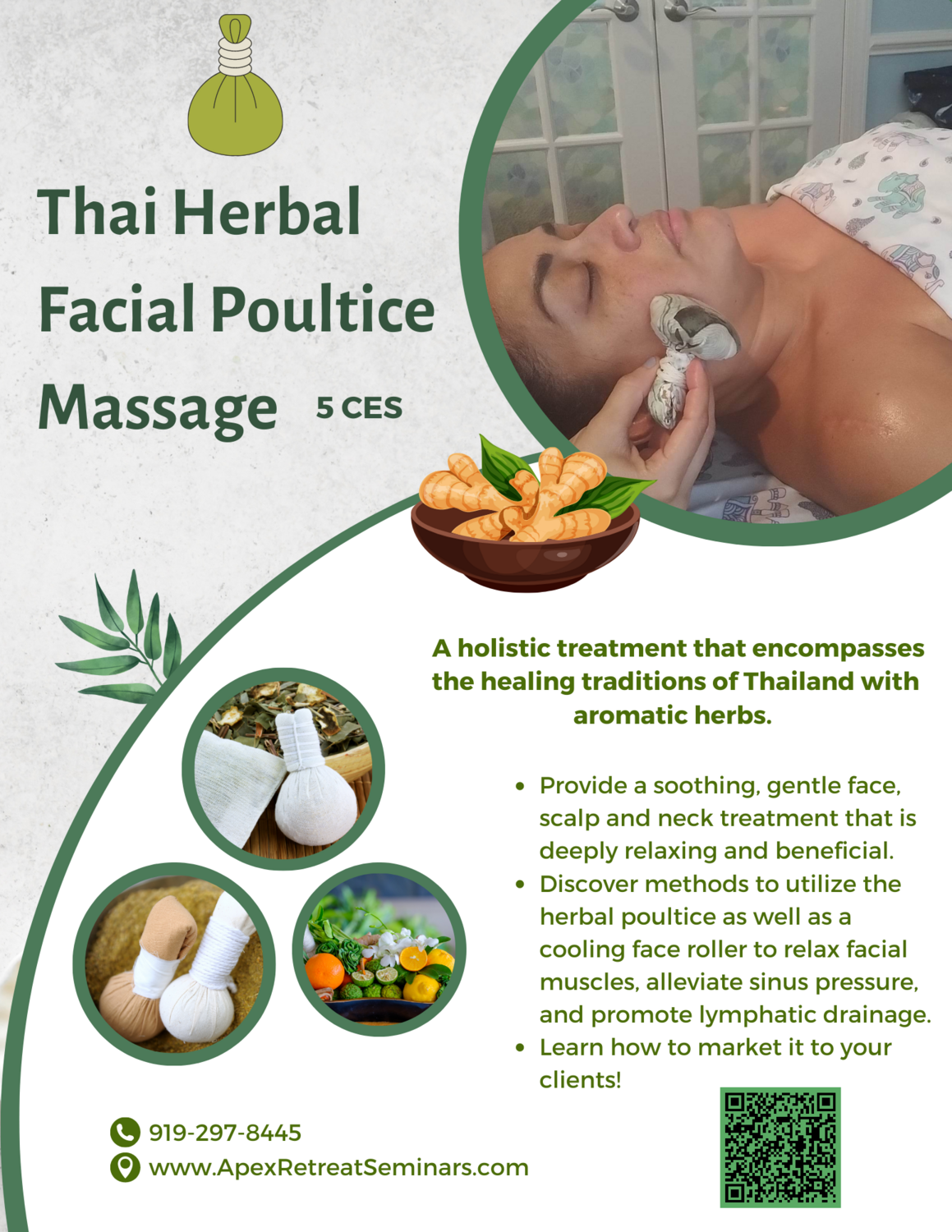 Thai Herbal Poultice Facial Massage