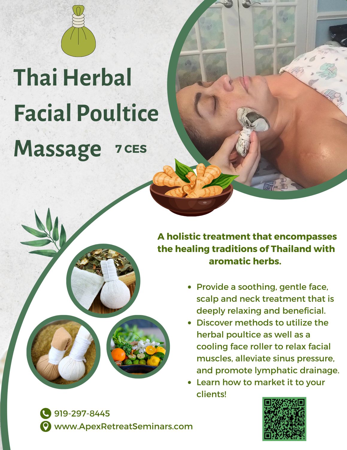 Thai Herbal Poultice Facial Massage
