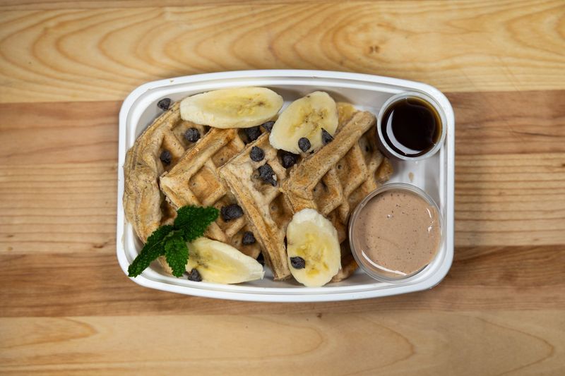 PB & C Protein Waffles