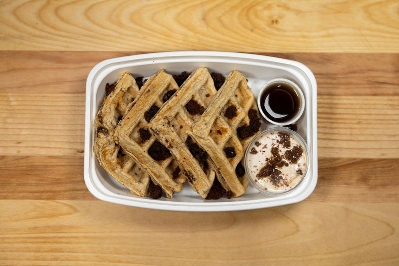 Oreo Protein Waffles
