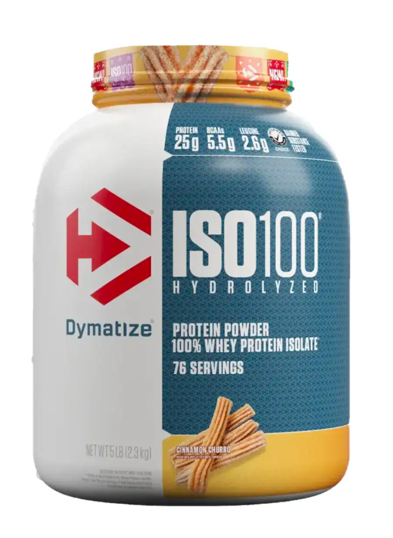 Dymatize ISO 100, 5lbs-  cinnamon churro