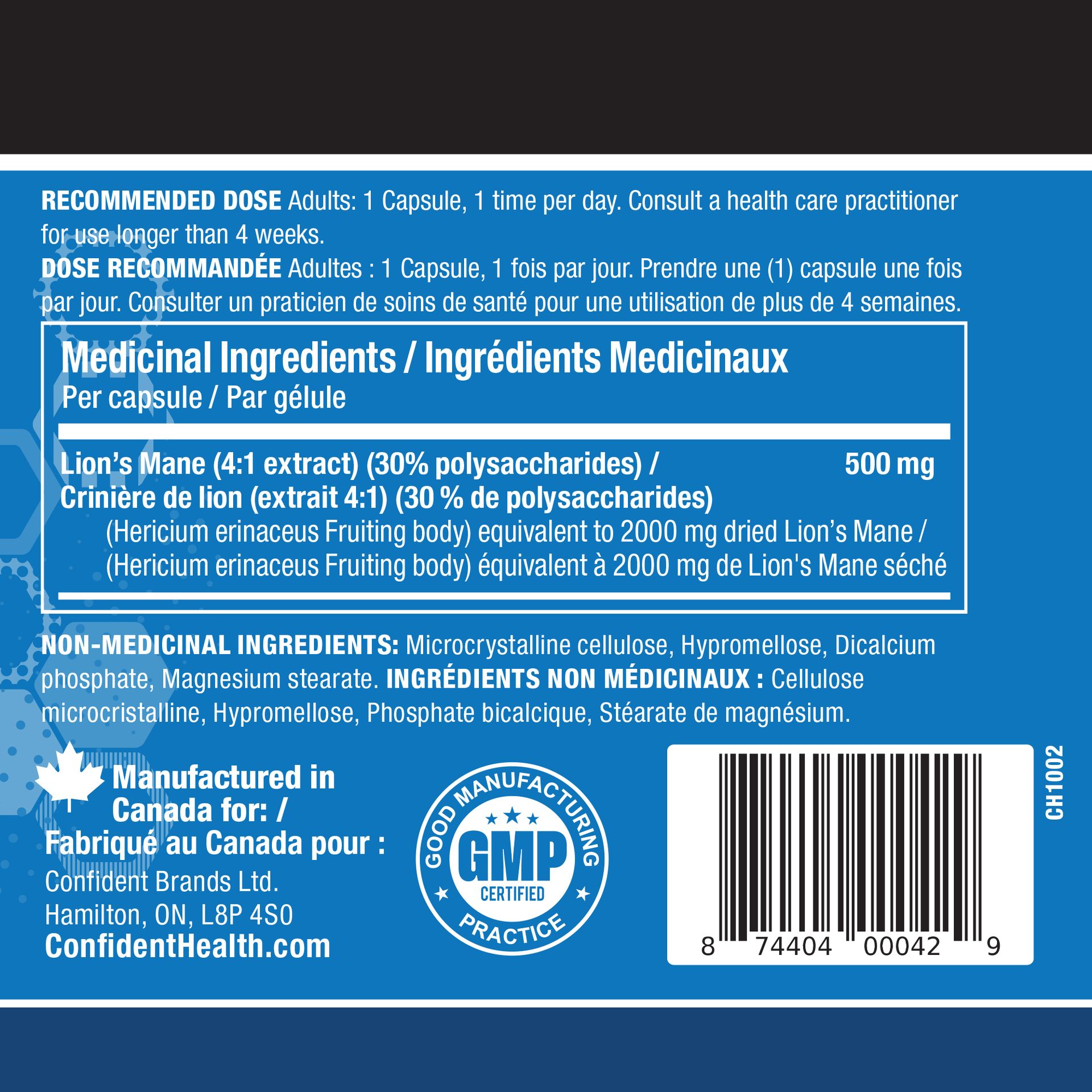 Confident Health Lion's Mane