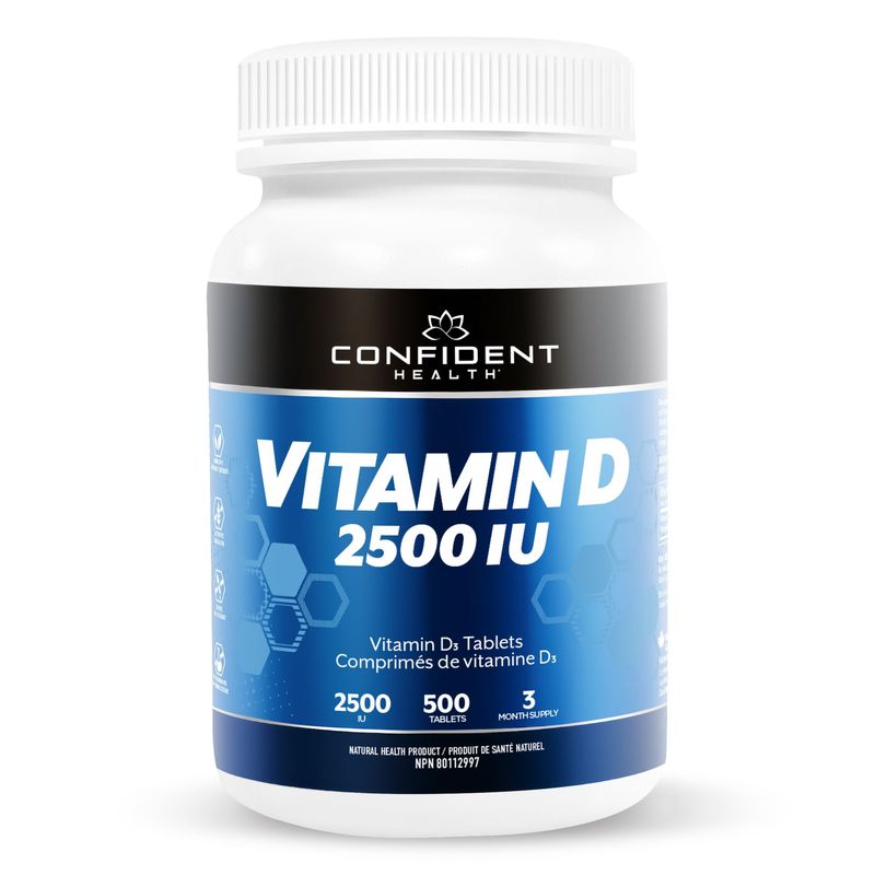 Confident health Vitamin D 2500 IU