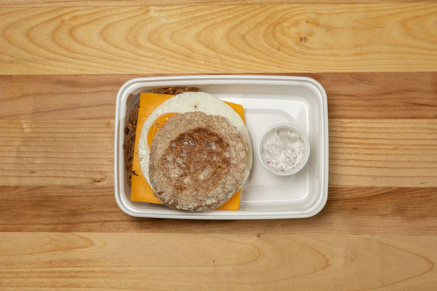 Pulled Beef Breakfast Sandwhich