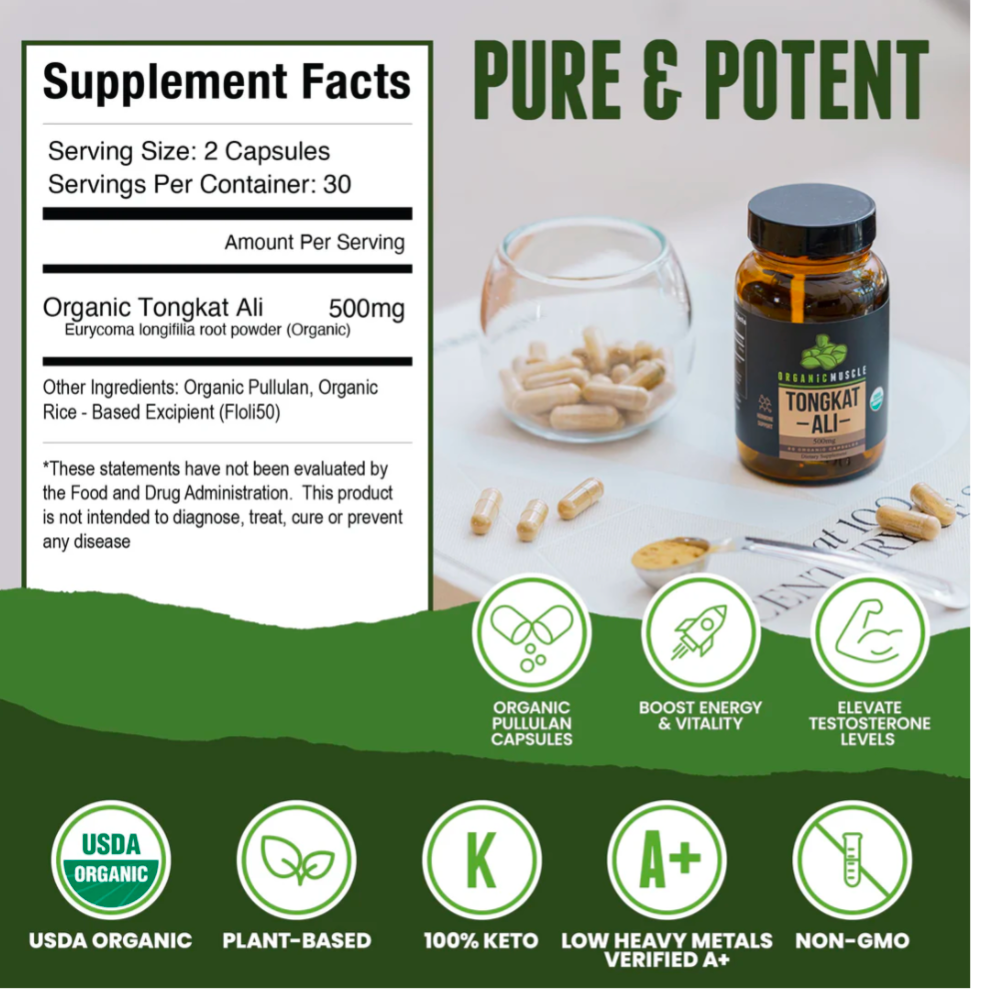 USDA Certified Organic Tongkat Ali