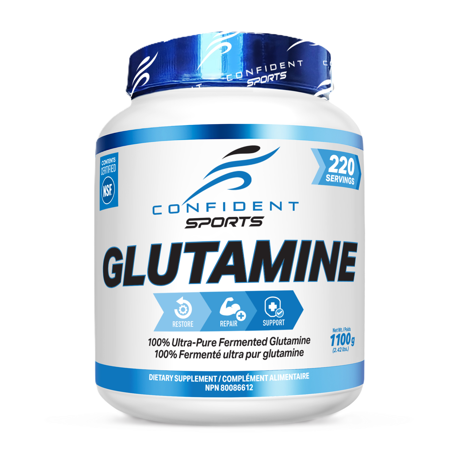 Confident Sport Glutamine 1100g
