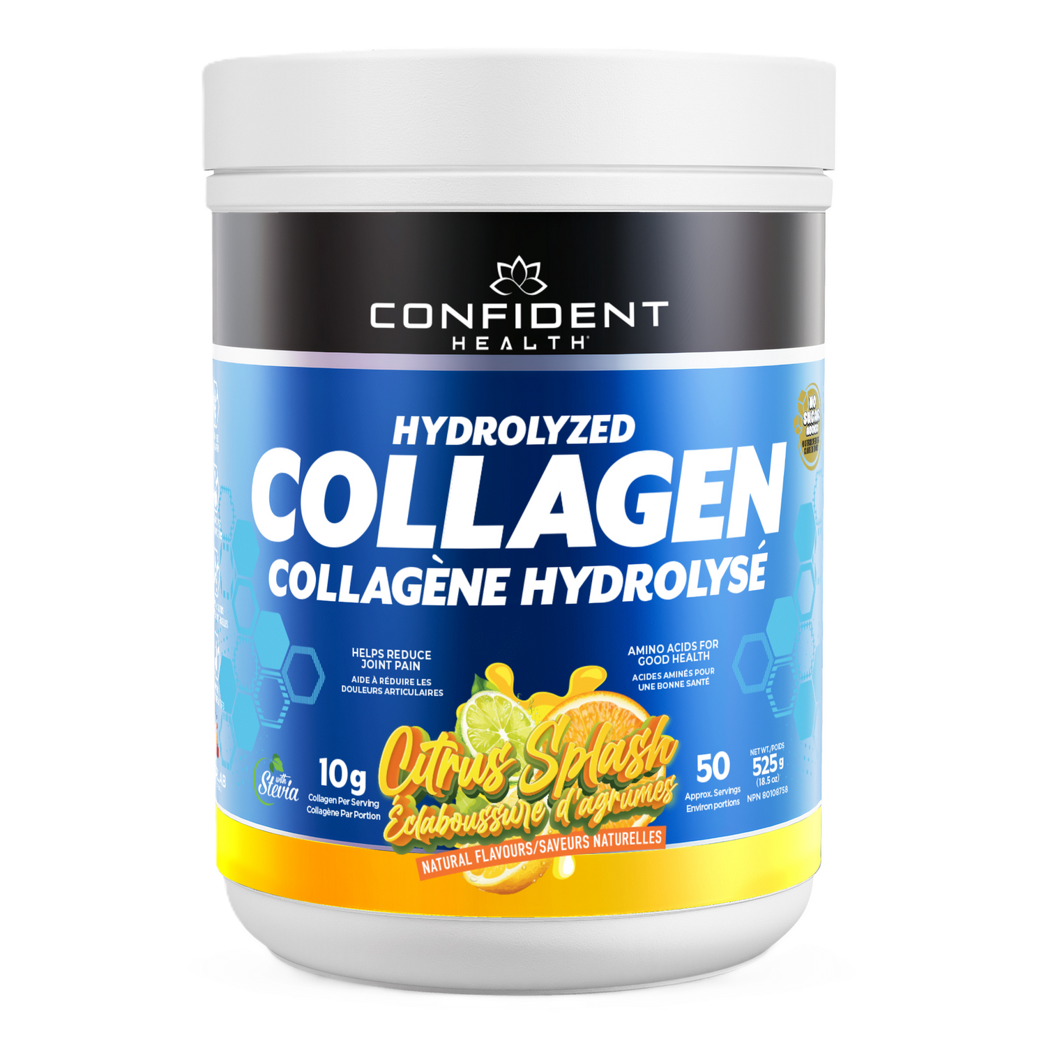 ​Confident Health Hydrolyzed Collagen - Citrus Splash