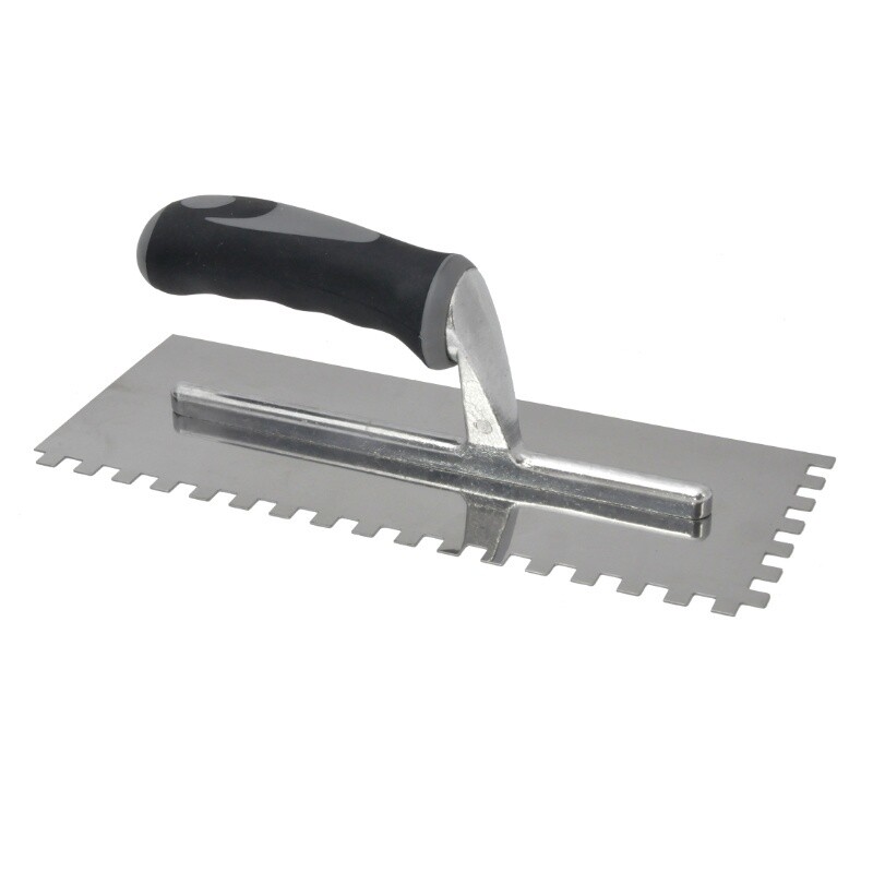 TROWEL S/STEEL - ADHESIVE 4MM WITH RUBBER HANDLE