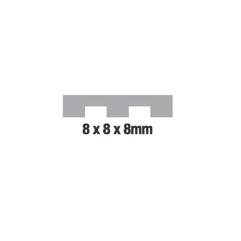 TROWEL S/STEEL - ADHESIVE 8MM WITH RUBBER HANDLE