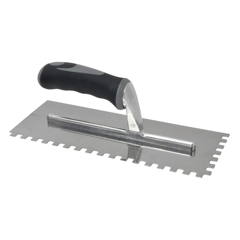 TROWEL S/STEEL - ADHESIVE 8MM WITH RUBBER HANDLE