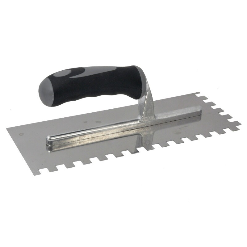 TROWEL S/STEEL - ADHESIVE 10MM WITH RUBBER HANDLE