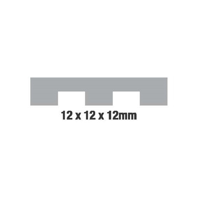 Trowel S/Steel - Adhesive 12mm with Rubber Handle