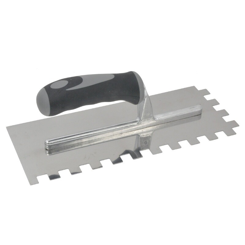 TROWEL S/STEEL - ADHESIVE 15MM WITH RUBBER HANDLE