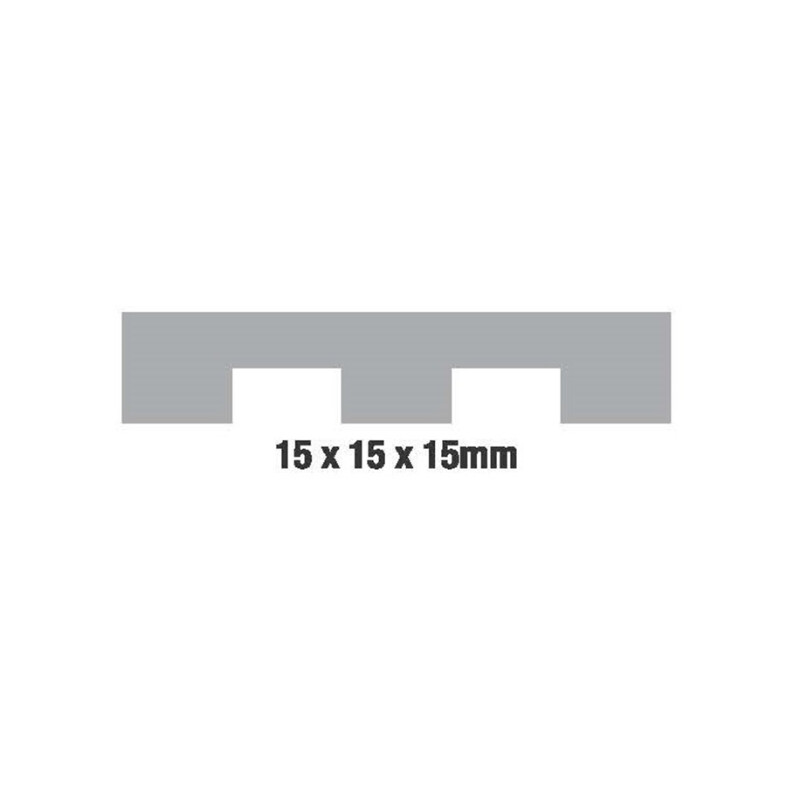 Trowel S/Steel - Adhesive 15mm with Rubber Handle