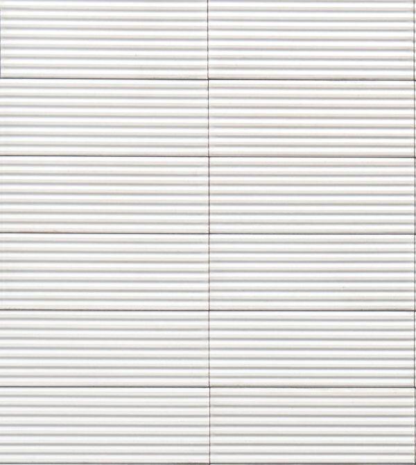 Rice Pleat Decor, Colour: Bianco, Size: 75 x 200