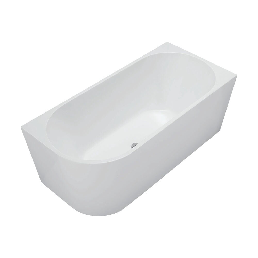 Isabella Acrylic Corner Bath, Size: 1500, Colour: Gloss White, Finish: Left Hand Corner