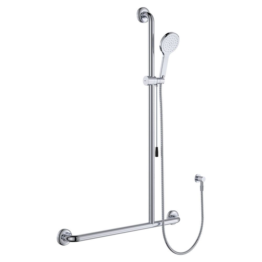 Luciana Care Inverted T Rail Shower, Side: Right Hand, Type: With Push/Pull Slider