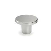 Timberline Cabinet Handles - Flat Knob, Finish: Chrome, Option: With Timberline Vanity, Size: 26mm