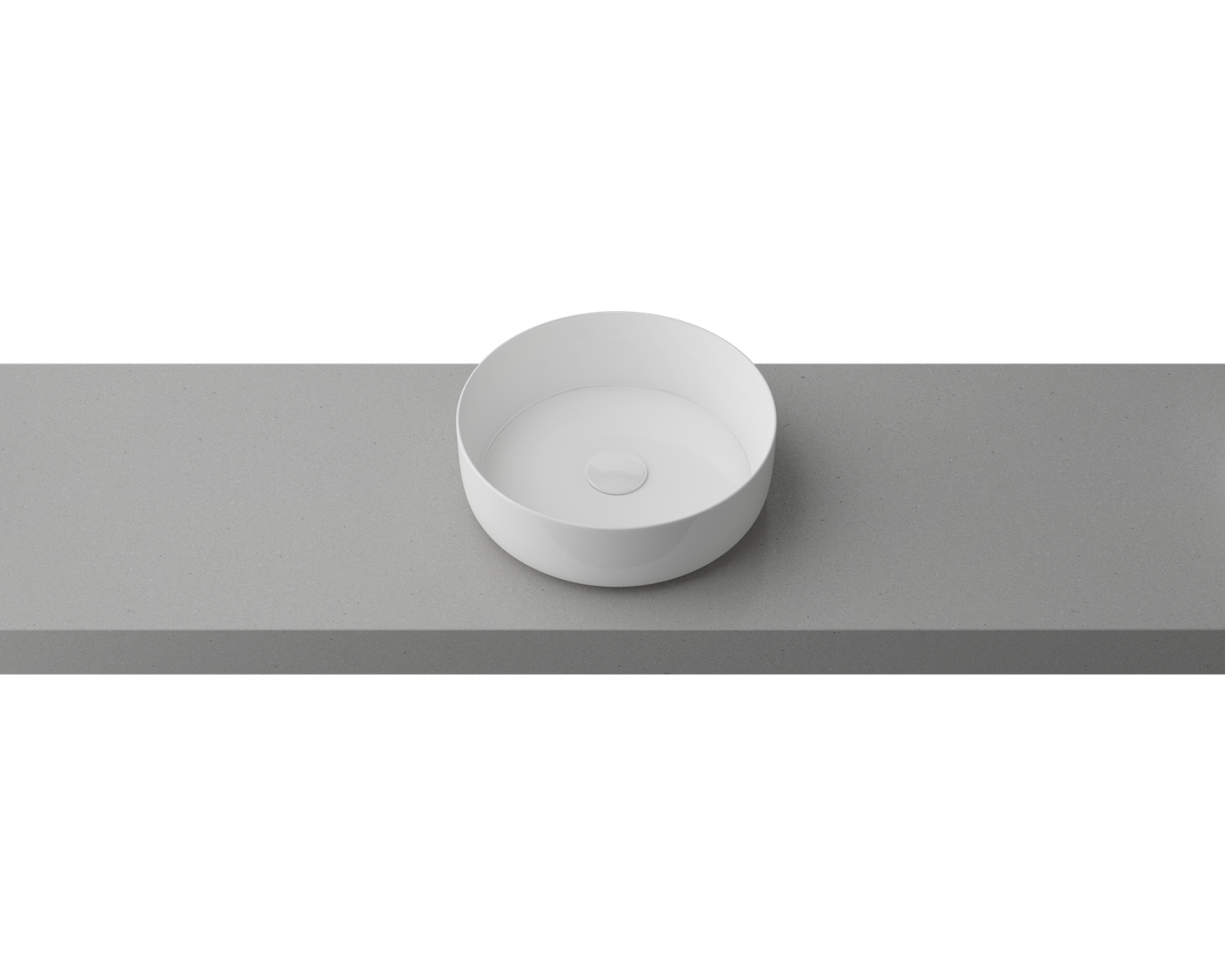 Allure Above Counter Basin, Colour: White, Finish: Gloss, Option: Basin Only