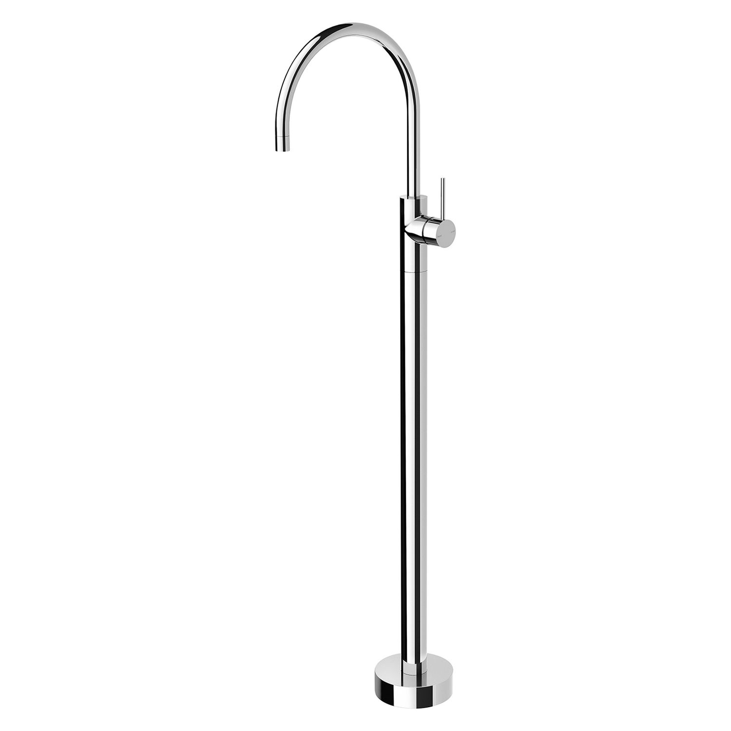 Vivid Slimline Floor Mounted Bath Mixer, Colour: Chrome