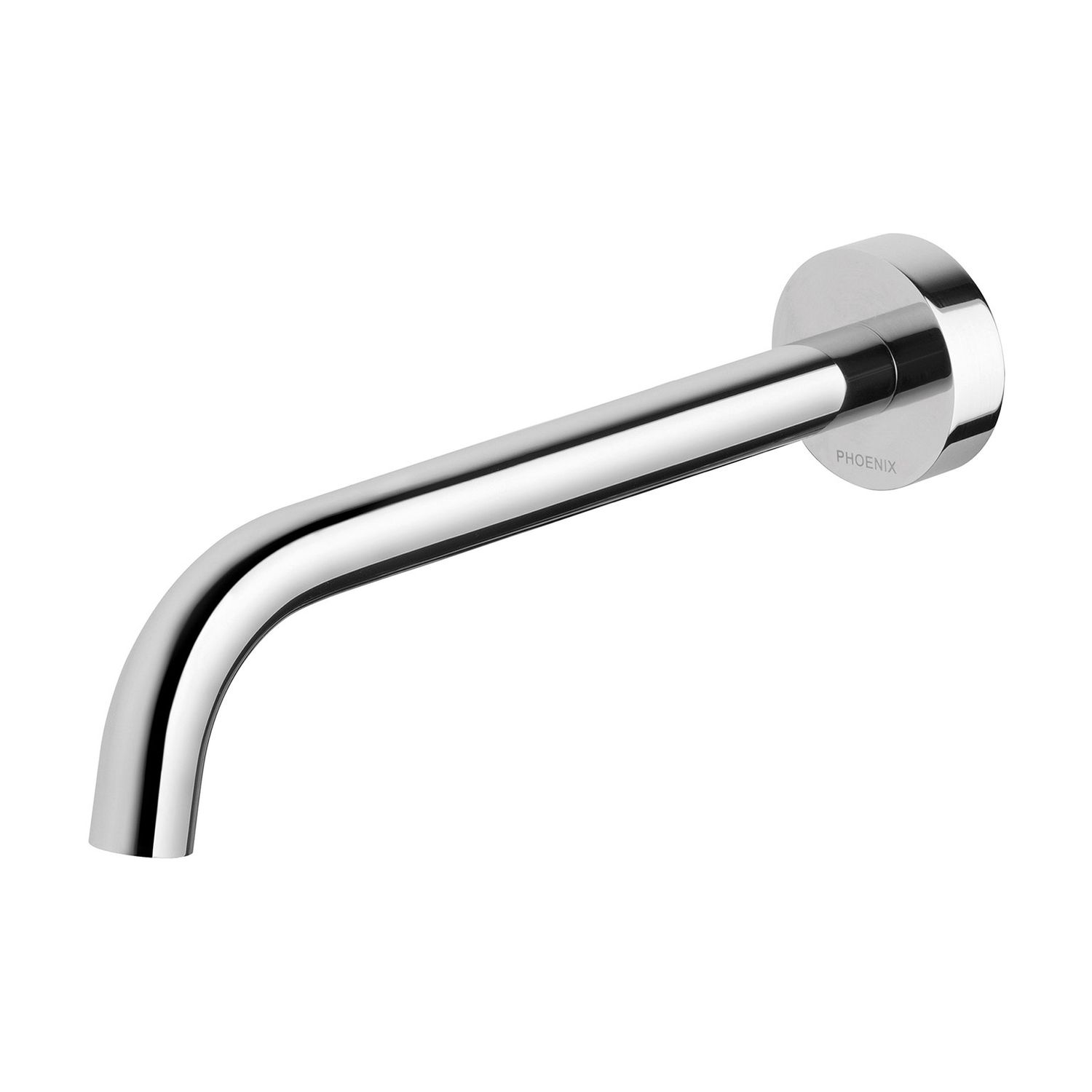 Vivid Slimline Wall Basin Outlet 230mm Curved, Colour: Chrome, Type: Basin