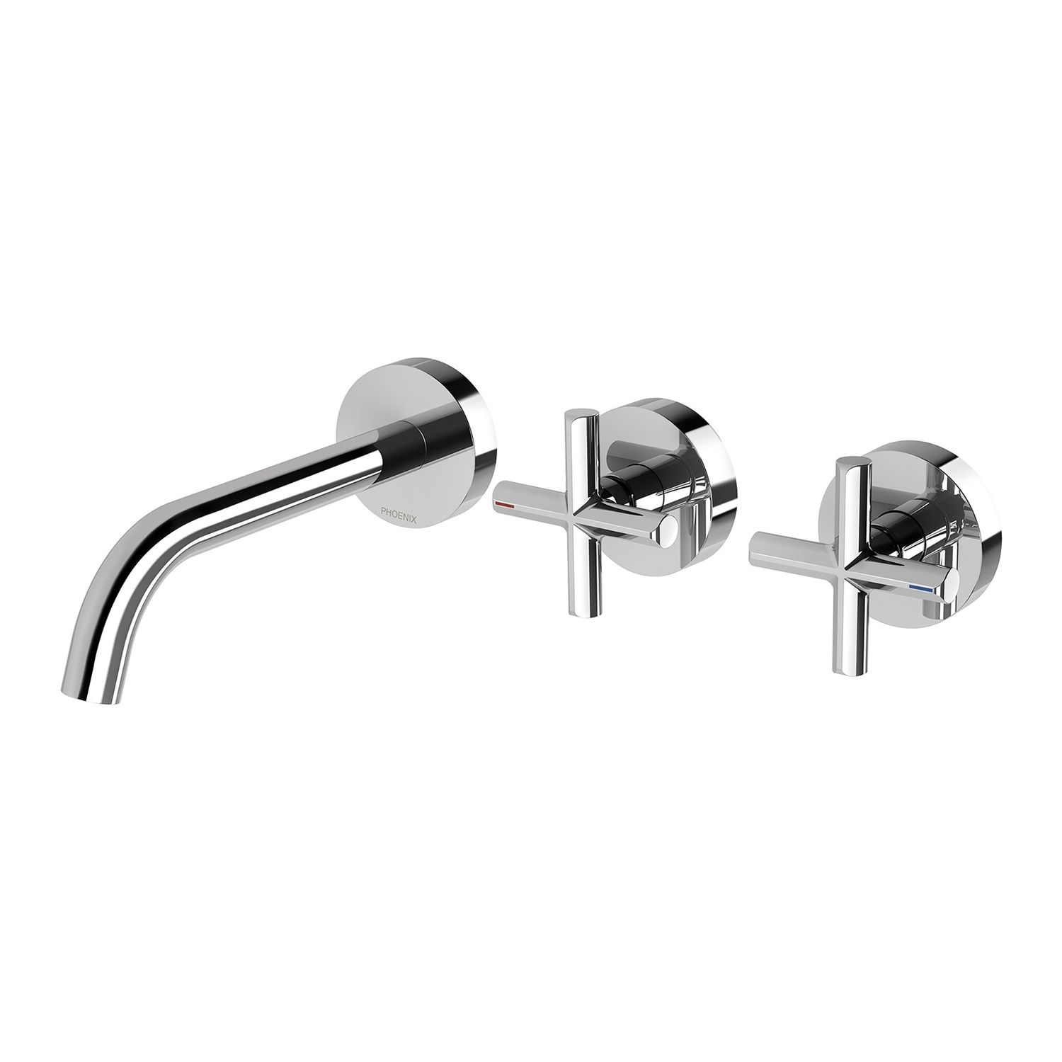 Vivid Slimline Plus Wall Basin / Bath Hostess Set 180mm Outlet, Colour: Chrome