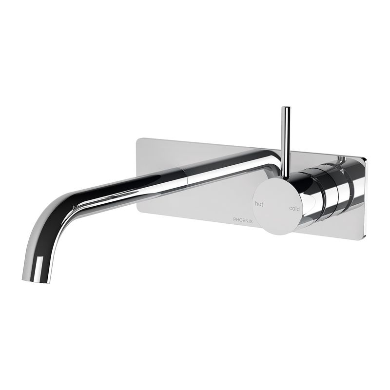 Vivid Slimline Up Basin / Bath Wall Mixer Set