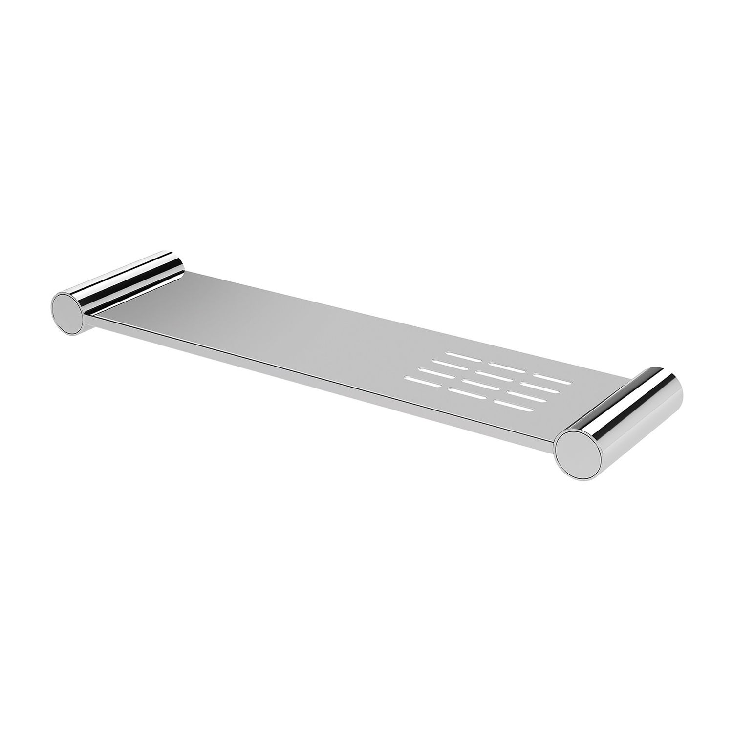 Vivid Slimline Metal Shelf, Colour: Chrome