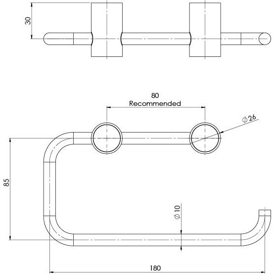 Vivid Slimline Toilet Roll Holder
