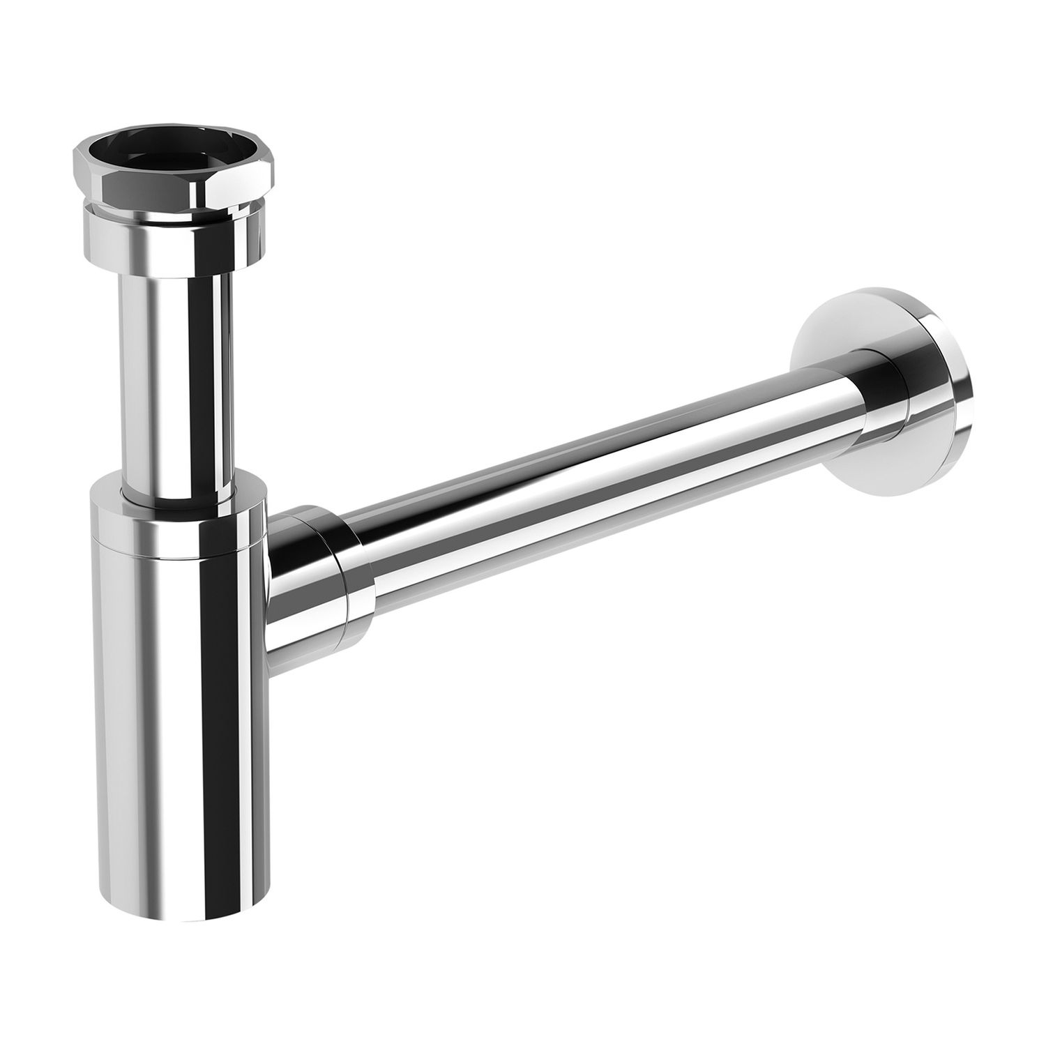 40mm Bottle Trap, Colour: Chrome