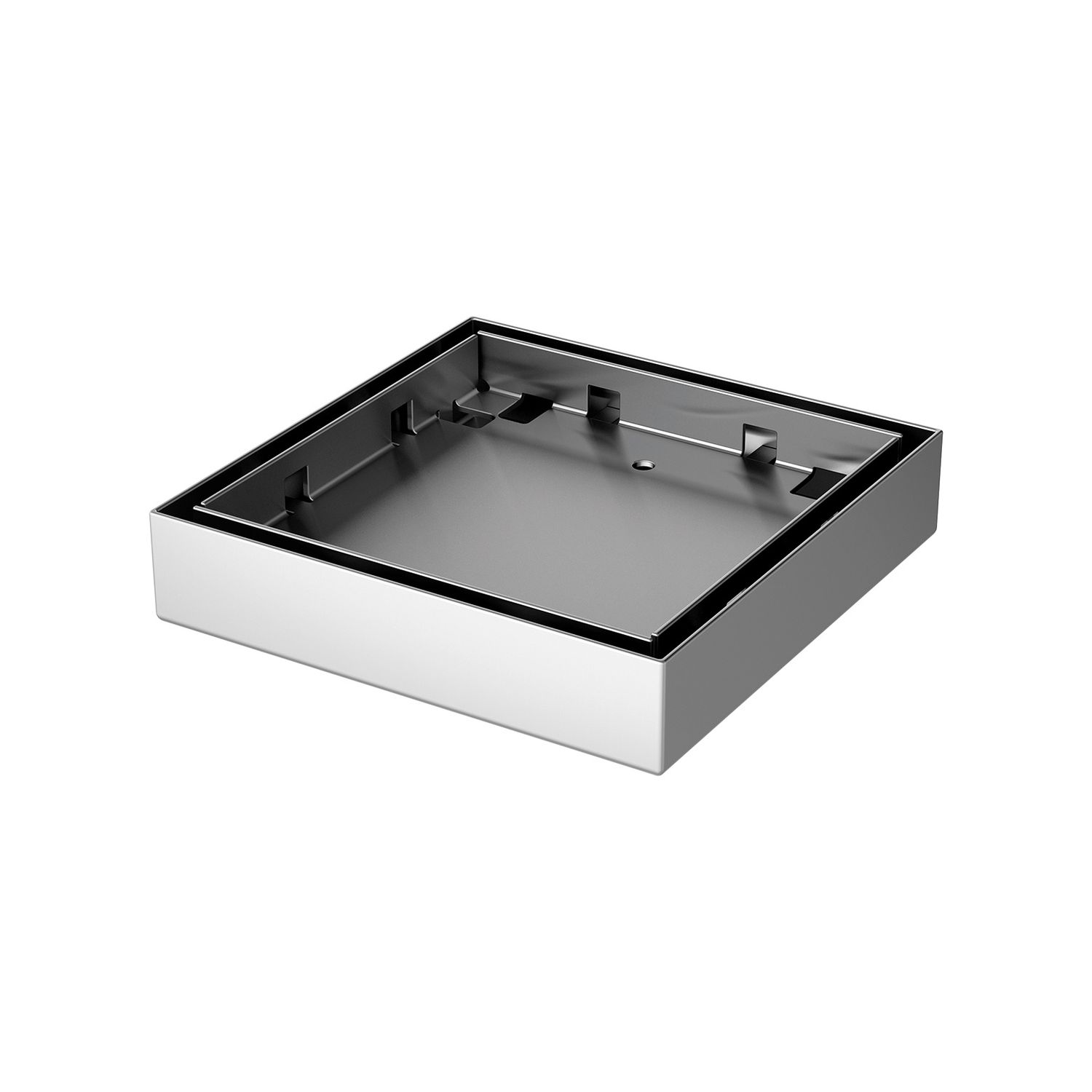 Phoenix Point Drain TI 100mm, Colour: Stainless Steel, Outlet: 76mm