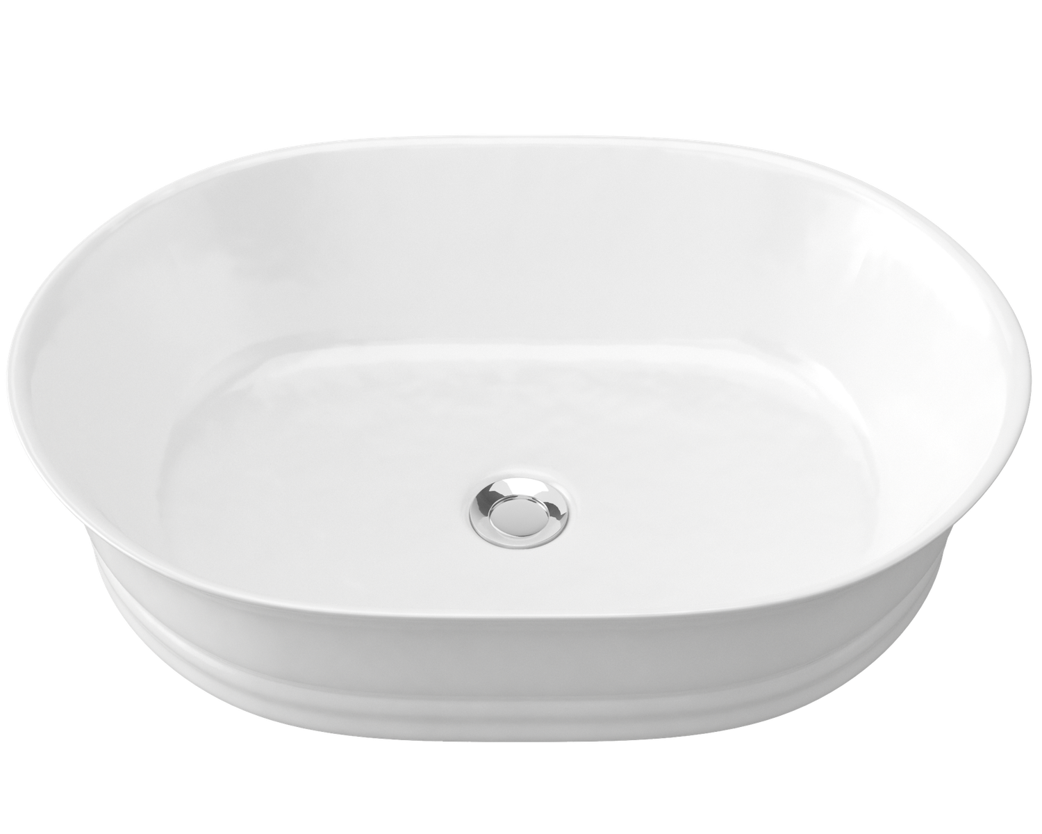 Bonnie Above Counter Basin, Colour: White, Finish: Gloss, Option: Basin Only