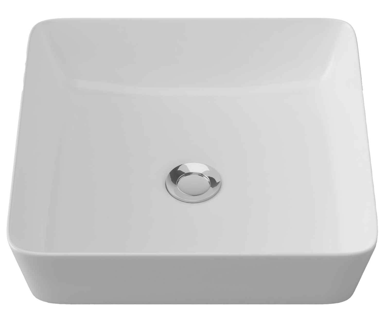 Florent Above Counter Basin, Colour: White, Finish: Gloss, Option: Basin Only
