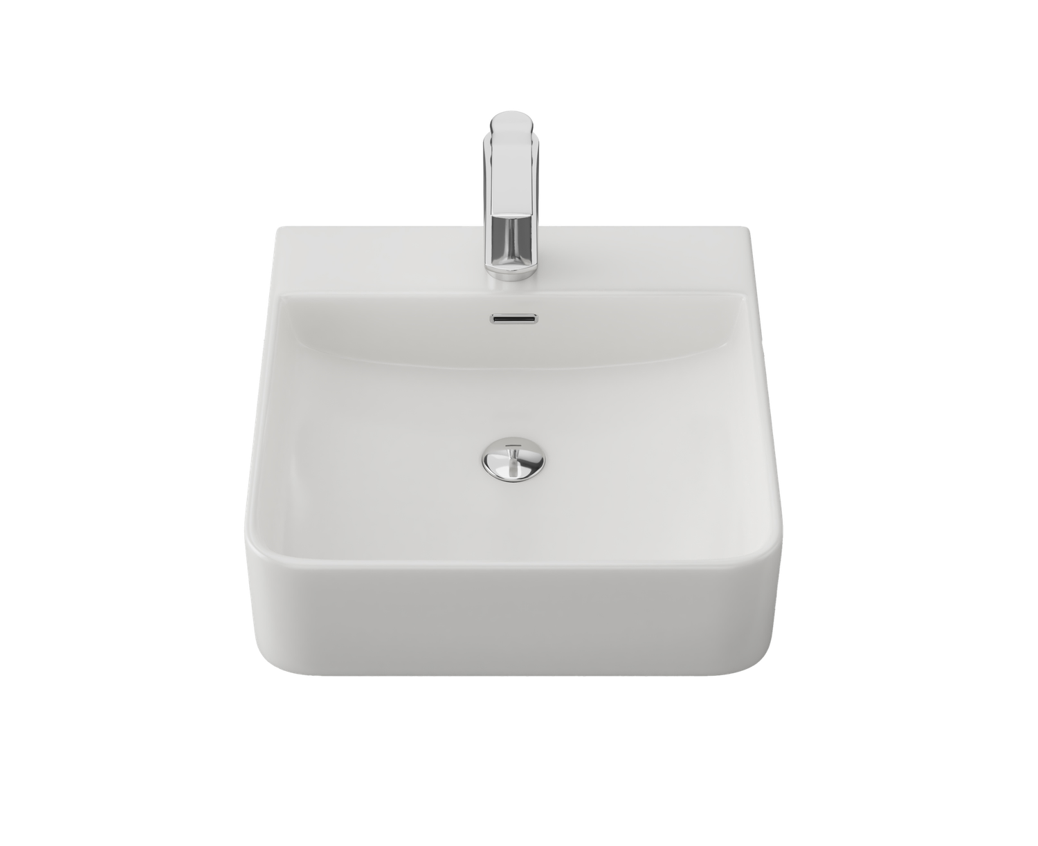 Iconic 420 Above Counter Basin, Colour: White, Finish: Gloss, Option: Basin Only