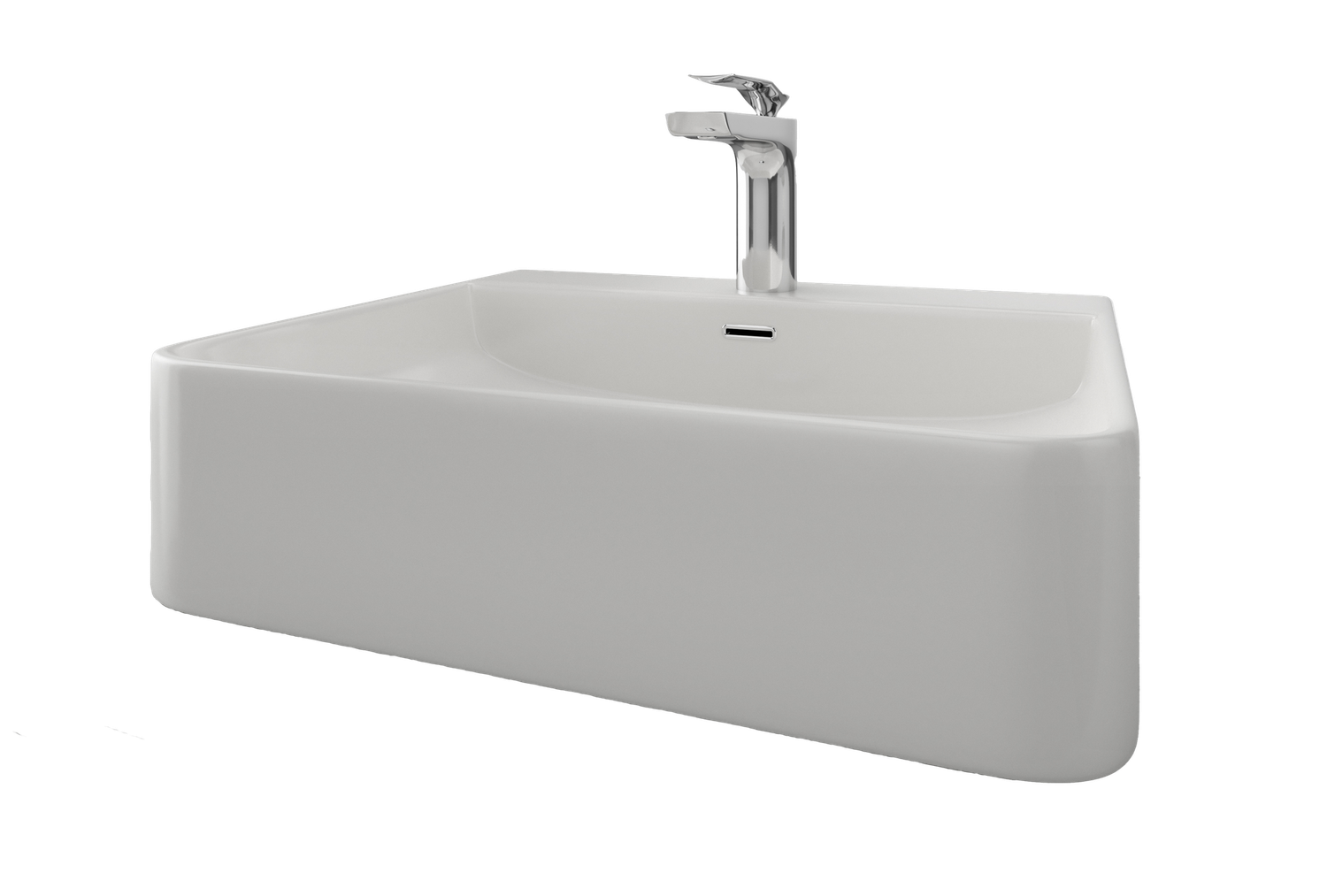 Iconic 500 Above Counter Basin, Colour: White, Finish: Gloss, Option: Basin Only