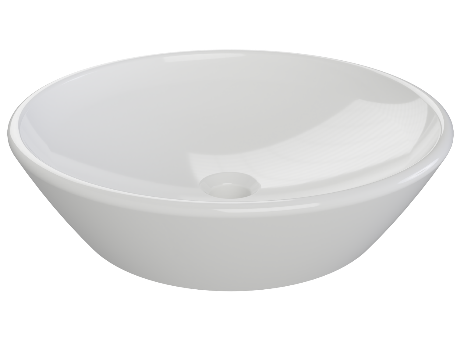 Jupiter Above Counter Basin, Colour: White, Finish: Gloss, Option: Basin Only
