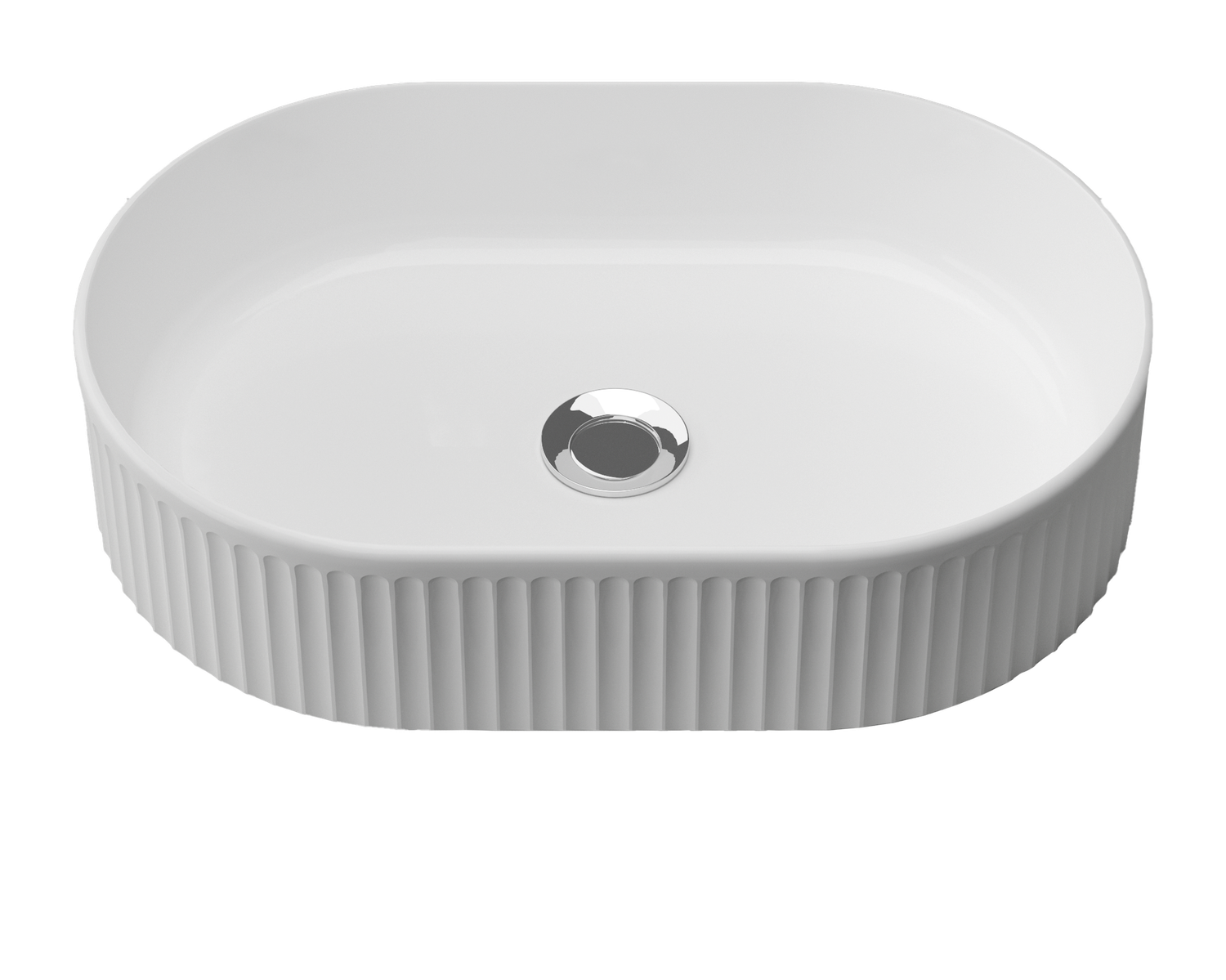 Oval Flute Above Counter Basin