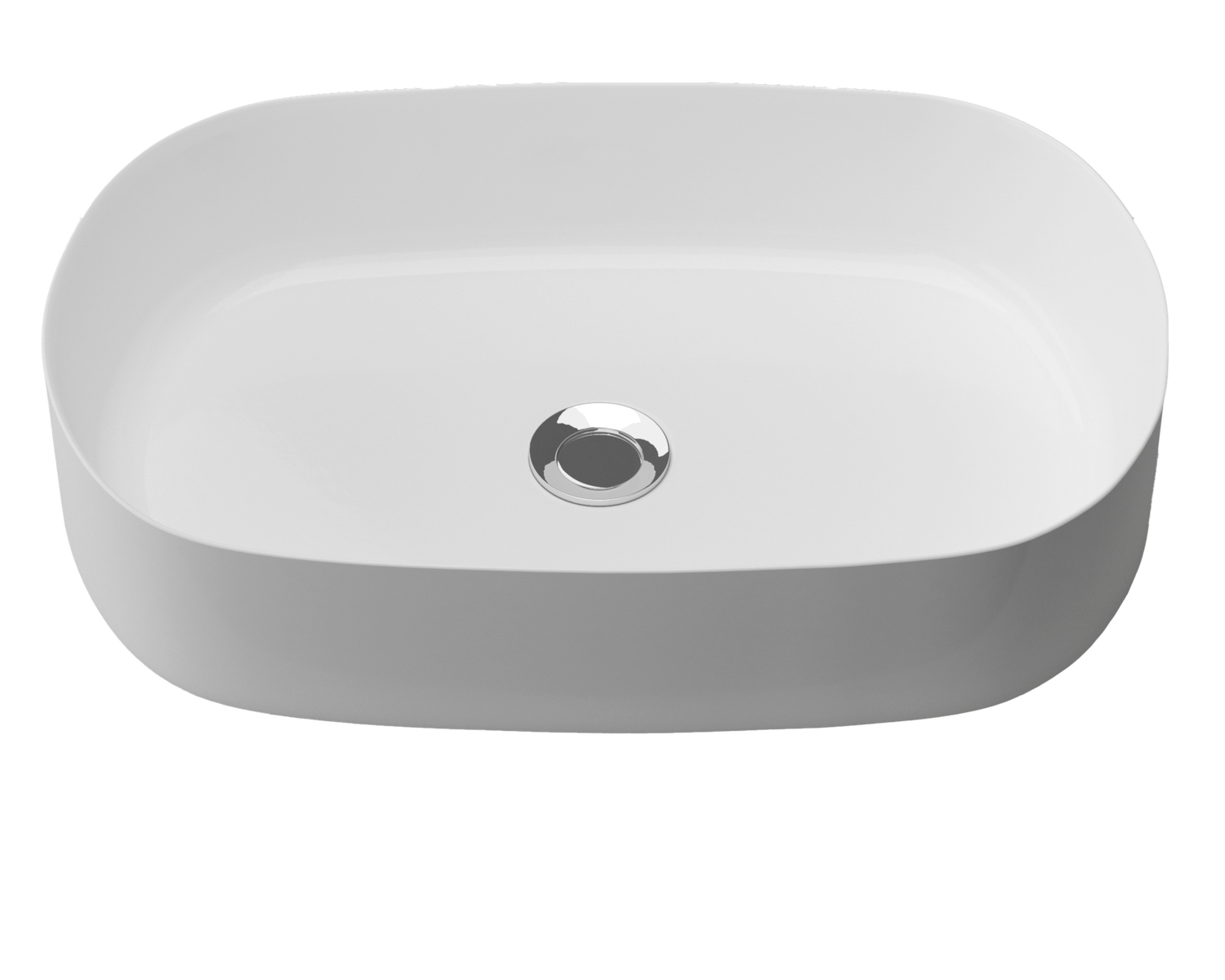 Myrtle Above Counter Basin, Colour: White, Finish: Gloss, Option: Basin Only