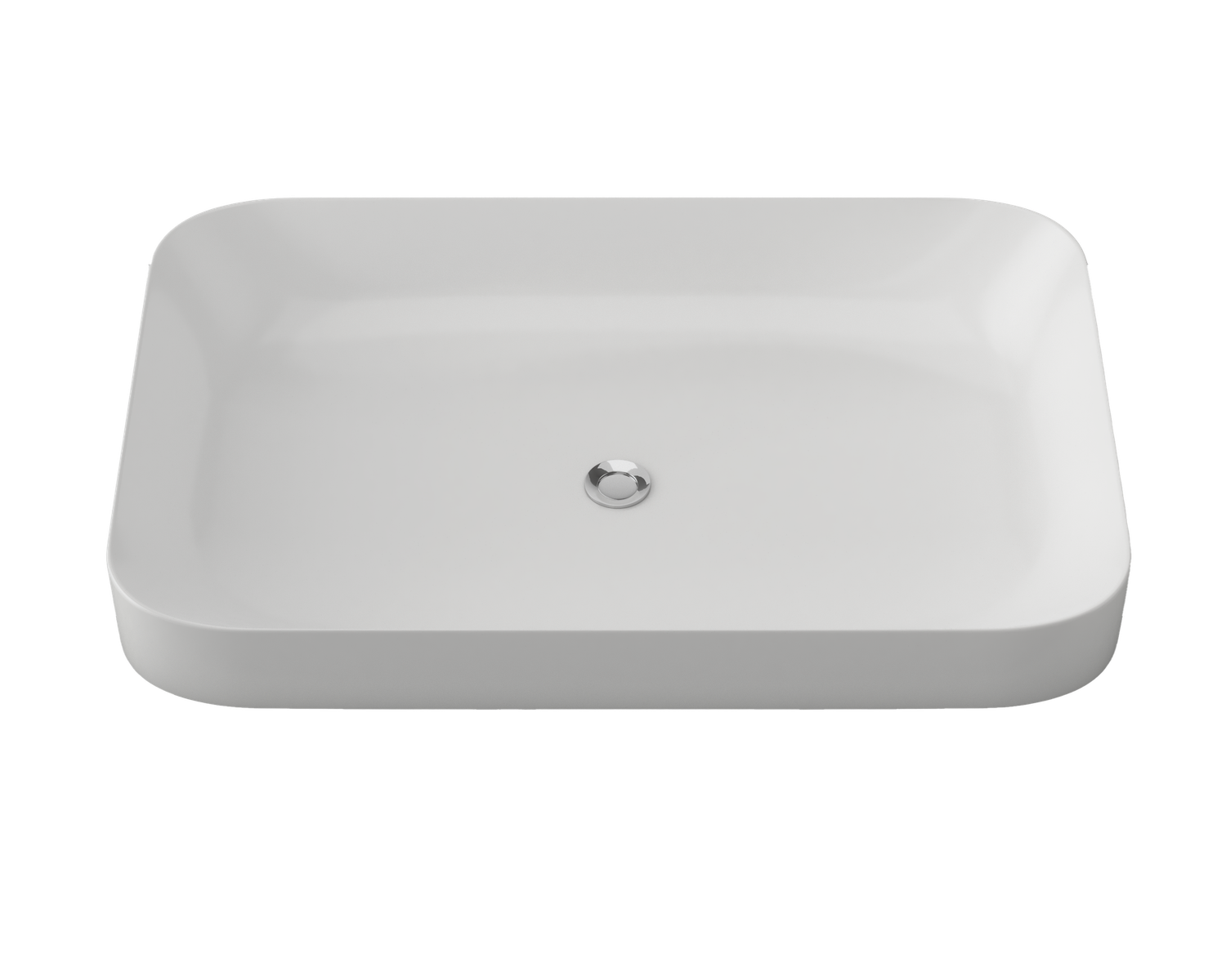 Rome Inset Basin, Colour: White, Finish: Gloss, Option: Basin Only