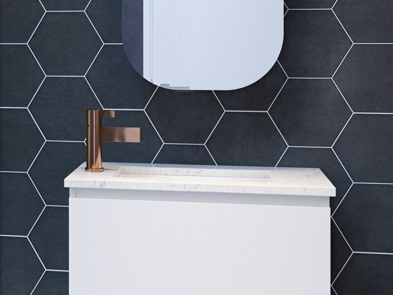 Mini Rectangle Undermount Ceramic Basin