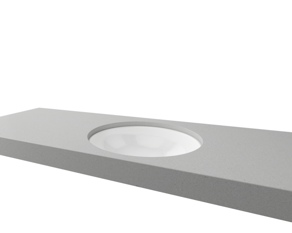 Oval Undermount Ceramic Basin, Colour: White, Finish: Gloss, Option: Basin Only