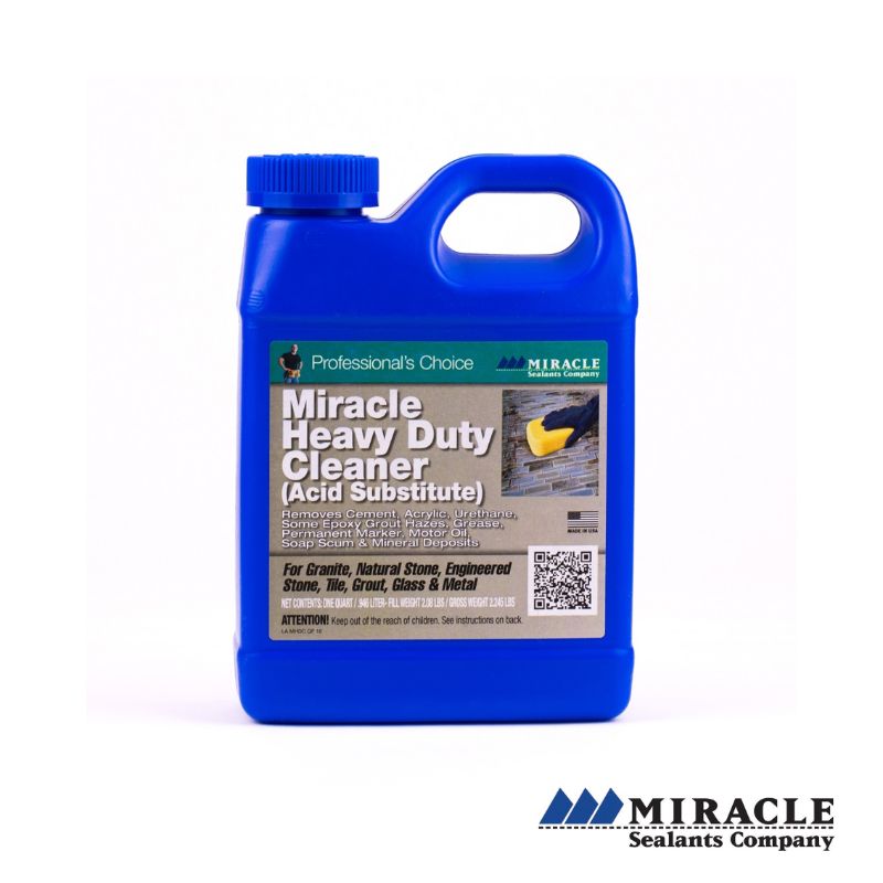 MIRACLE HEAVY DUTY CLEANER ( ACID SUBSTITUTE), Size: 1 Quart / 946 ml