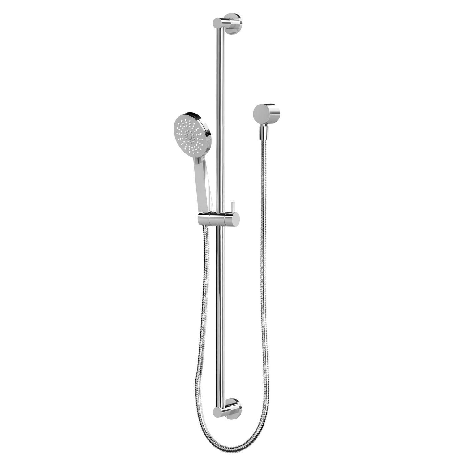 Vivid Slimline Extended Rail Shower, Colour: Chrome