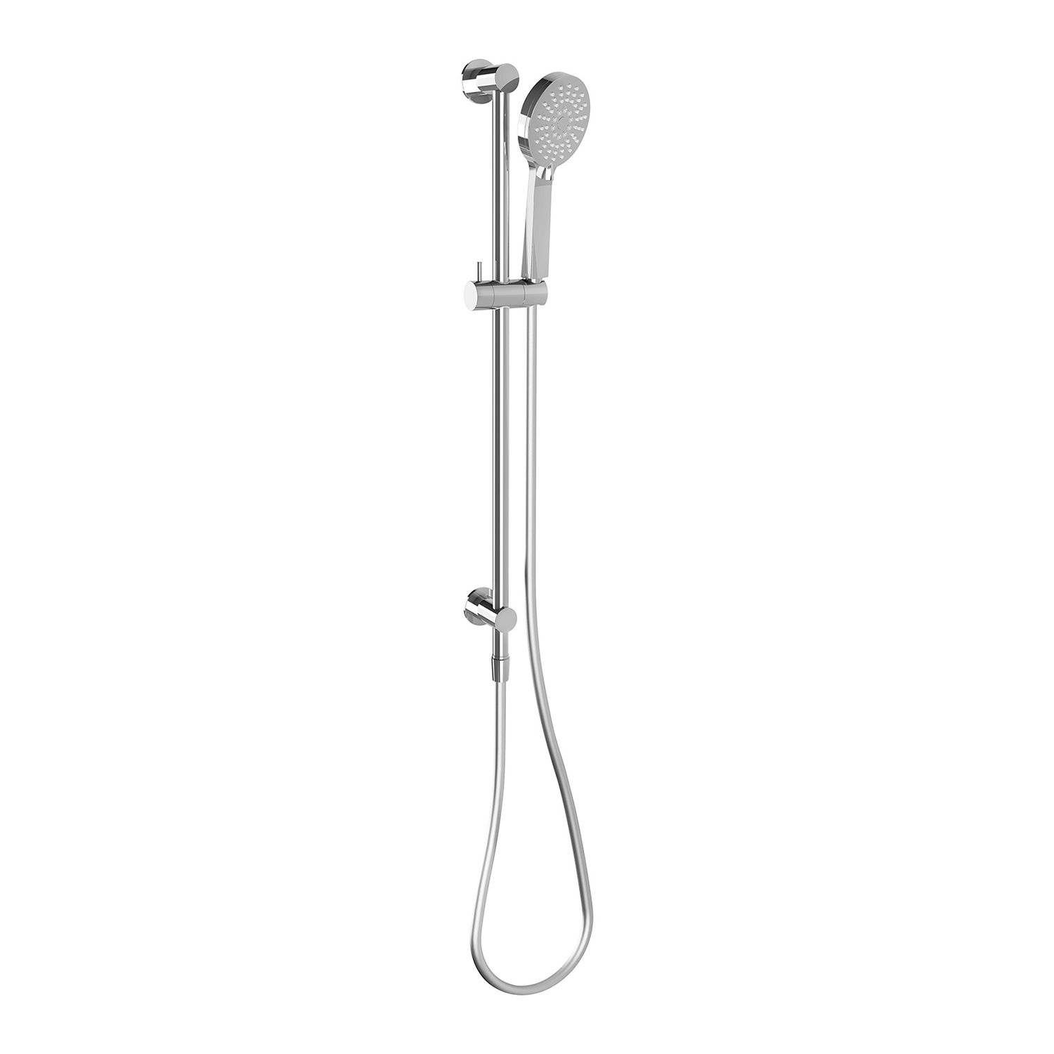 Vivid Slimline Water Through Rail Hand Shower, Colour: Chrome