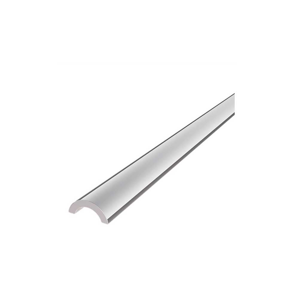 Slimline Aluminum Water Bar, Round, 12mm, Colour: Polished, Size: 2000mm