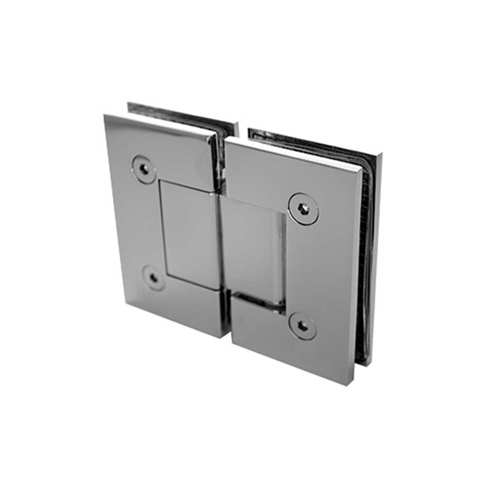 Shower Screen Glass to Glass Hinge (Singular), Colour: Chrome