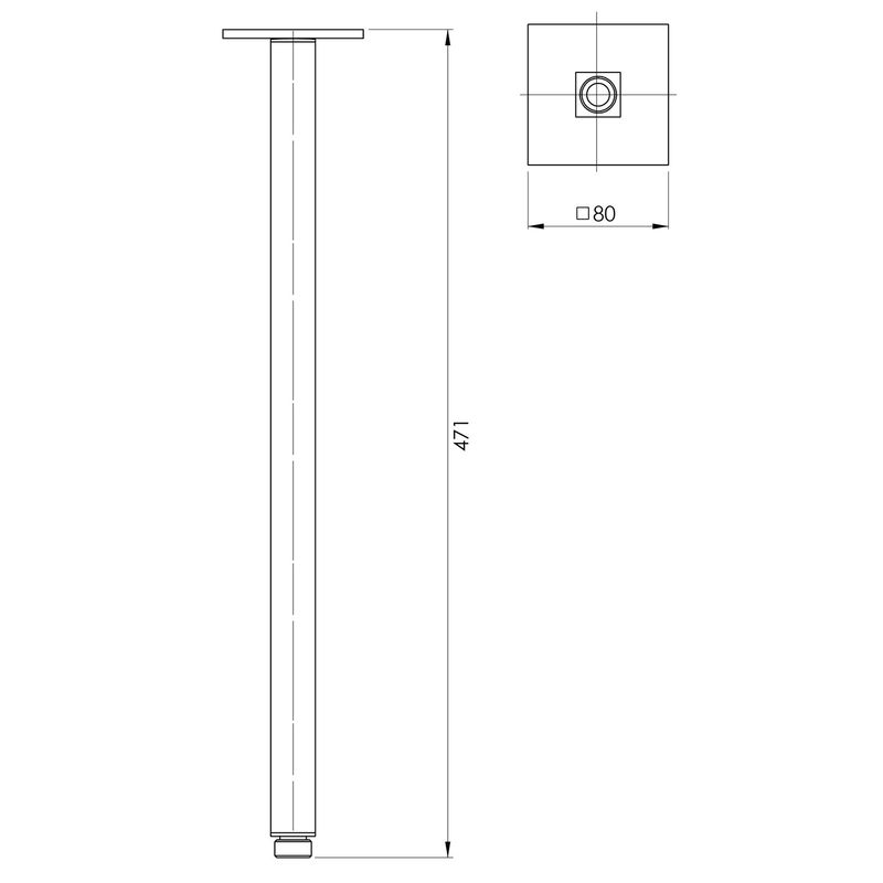 Lexi Ceiling Arm 450mm