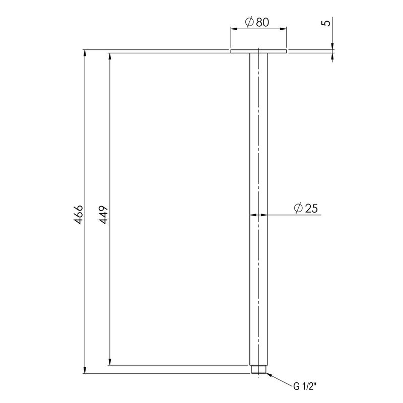 Vivid Ceiling Arm 450mm